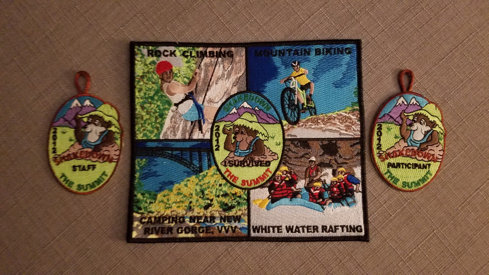 2012 Shakedown Patch set for the 2013 National Scout Jamboree 2012 Shakedown Patch set for the 2013 National Scout Jamboree