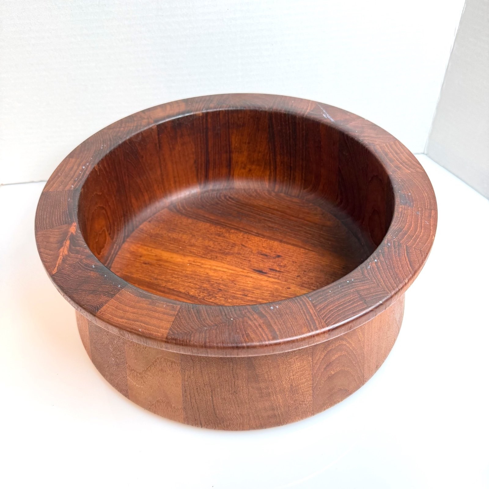 Vintage Dansk Teak Staved Wood Bowl MCM ~10\ Vintage Dansk Teak Staved Wood Bowl MCM ~10\