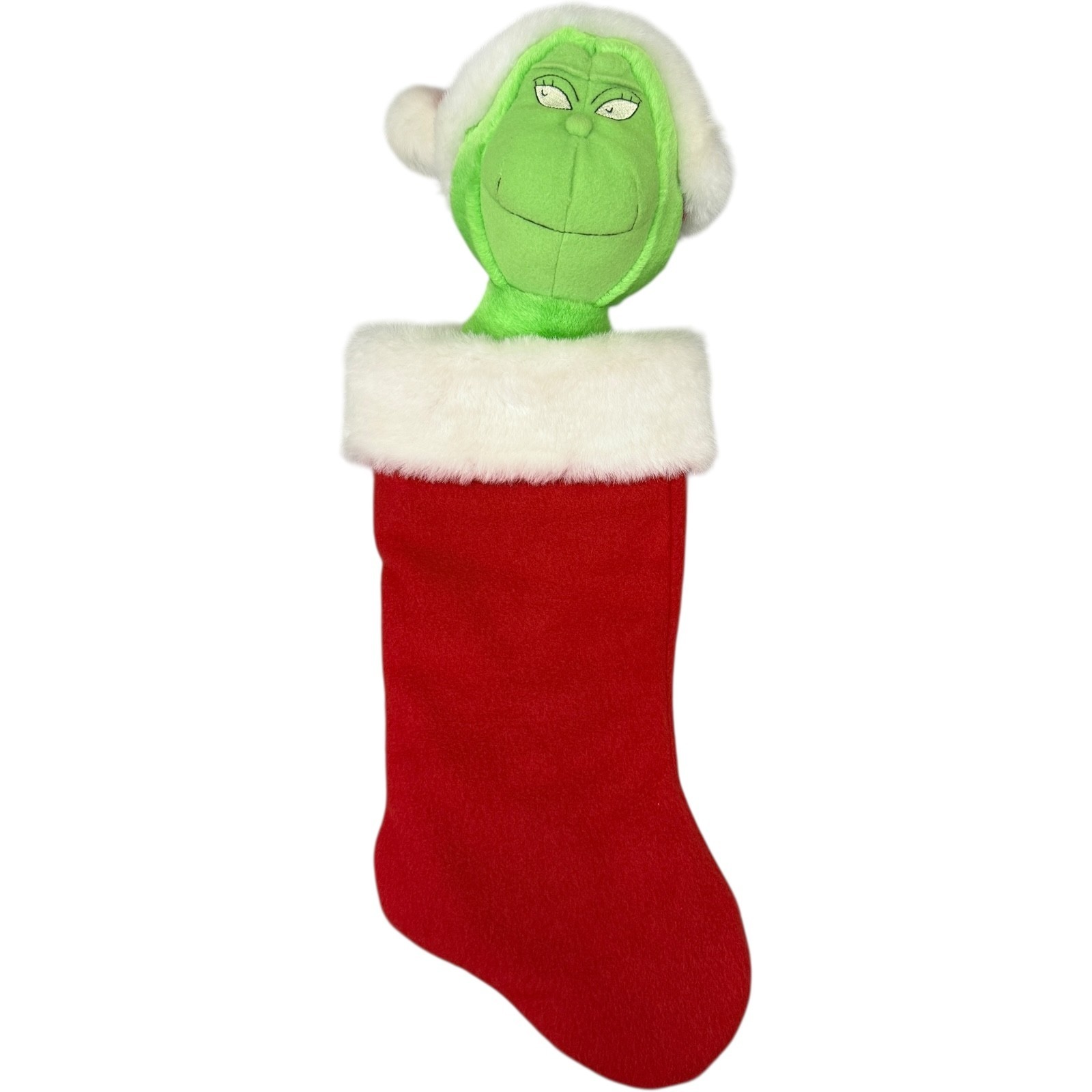 Vintage 1998 Dr. Seuss The Grinch Hallmark Christmas Holiday Stocking