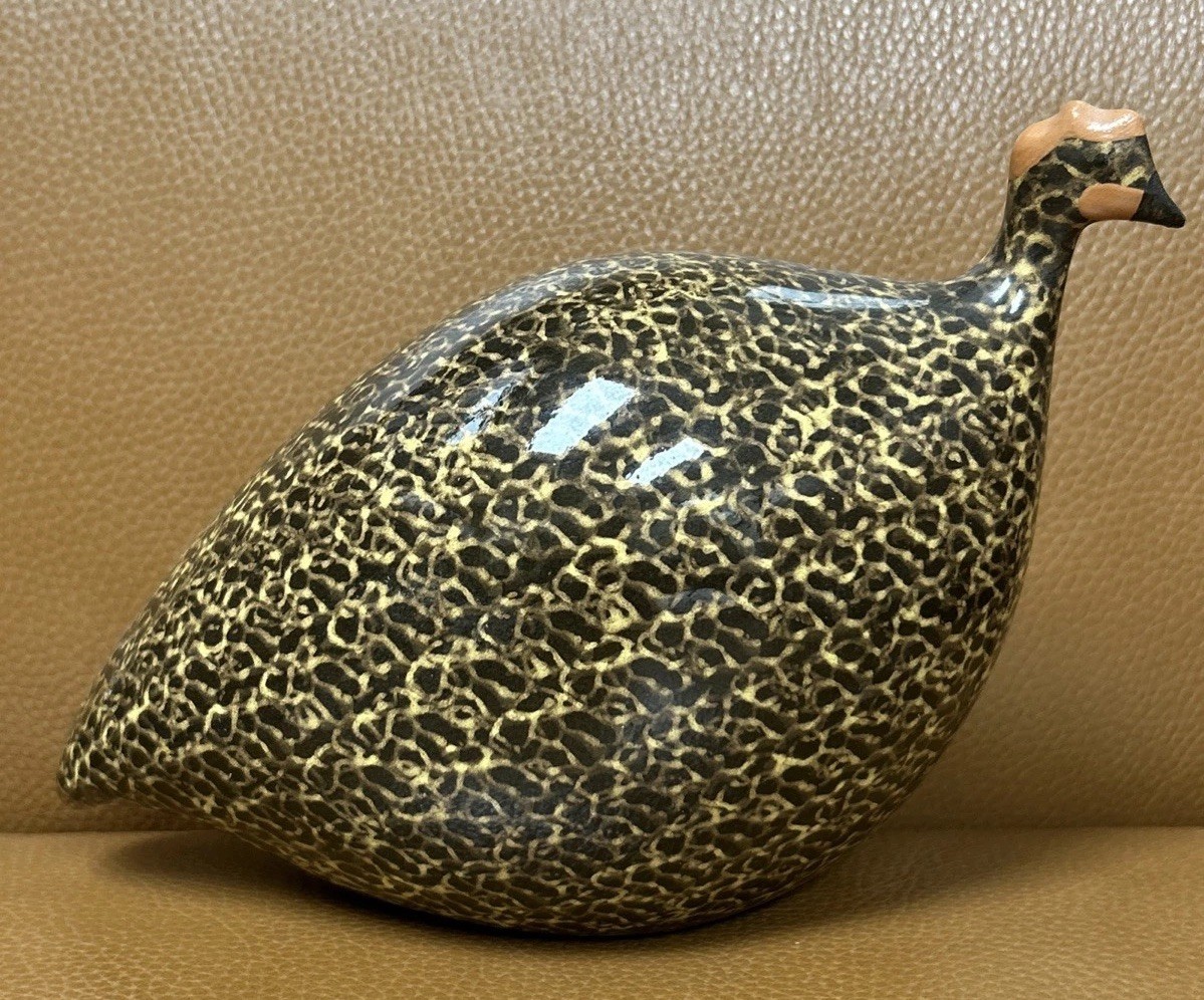 La Pintade Guinea Hen, Heidi Caillard France 6.5” H