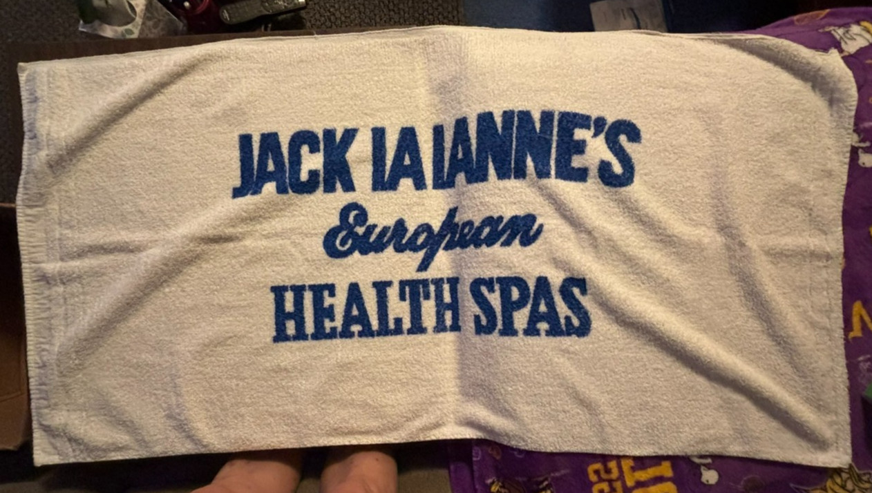 Vintage Jack La Lanne\'s European Health Spa Beach Towel RARE Vintage Jack La Lanne\'s European Health Spa Beach Towel RARE