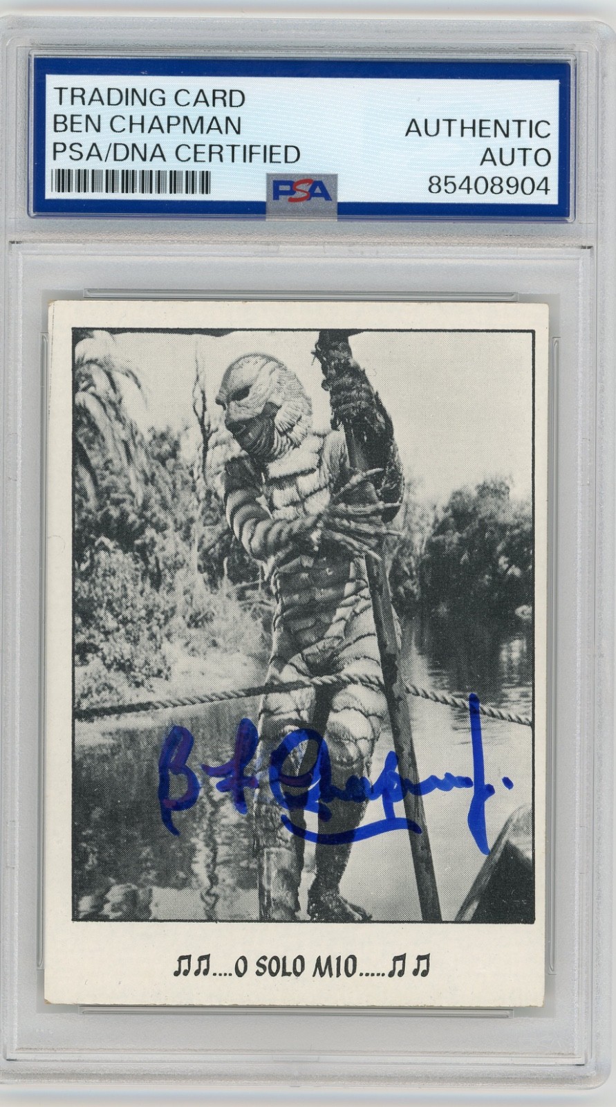 Ben Chapman Signed 1973 Topps Creature from the Black Lagoon O Solo Mio PSA Auto Ben Chapman Signed 1973 Topps Creature from the Black Lagoon O Solo Mio PSA Auto