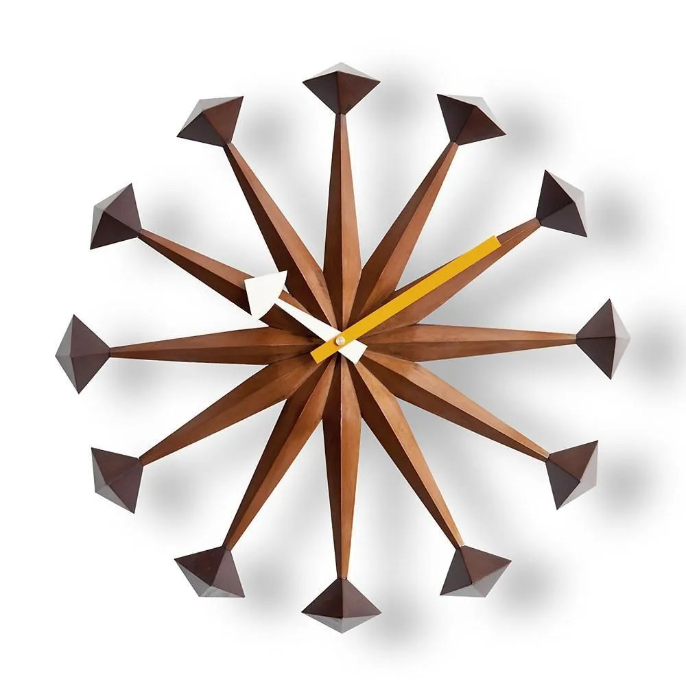 George Nelson Polygon Clock Wall Clock Nelson Clock Polygon interior unique rare