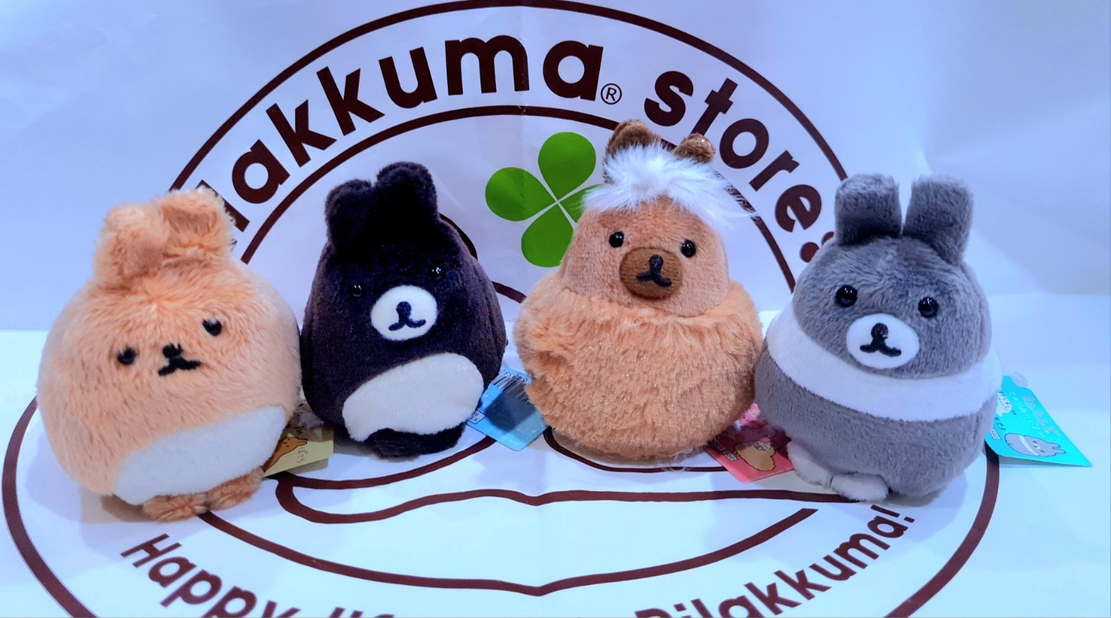 FOUR Japan San-x 2015 Mofutans Bunny Rabbit Tenori Plush 