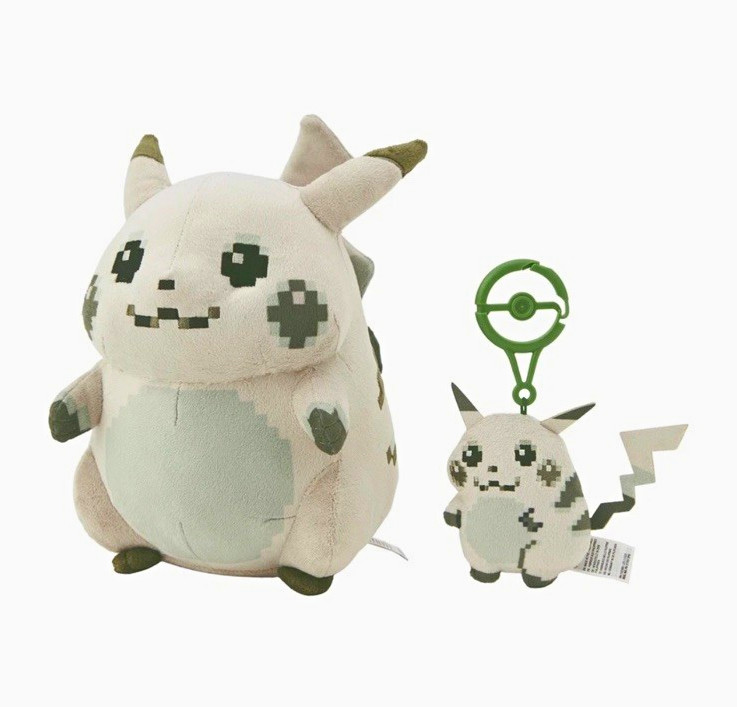 Pikachu Of The Beginning Plush Mascot Set 30th Anniversary Pokemon Red Green