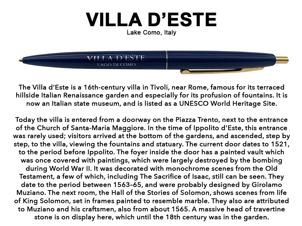 Very Rare Villa D\'Este Hotel Pen Lake Como Italy