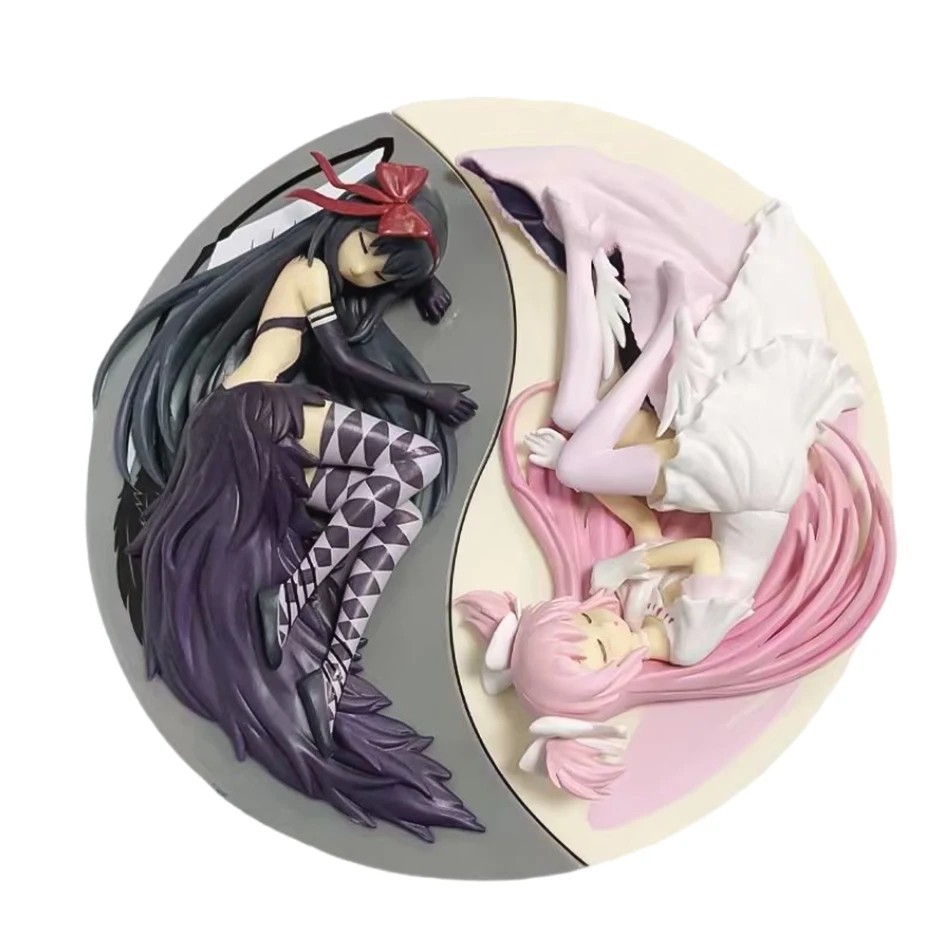 22cm Madoka Magica Kaname Madoka & Homura Anime Figure Collectible 22cm Madoka Magica Kaname Madoka & Homura Anime Figure Collectible