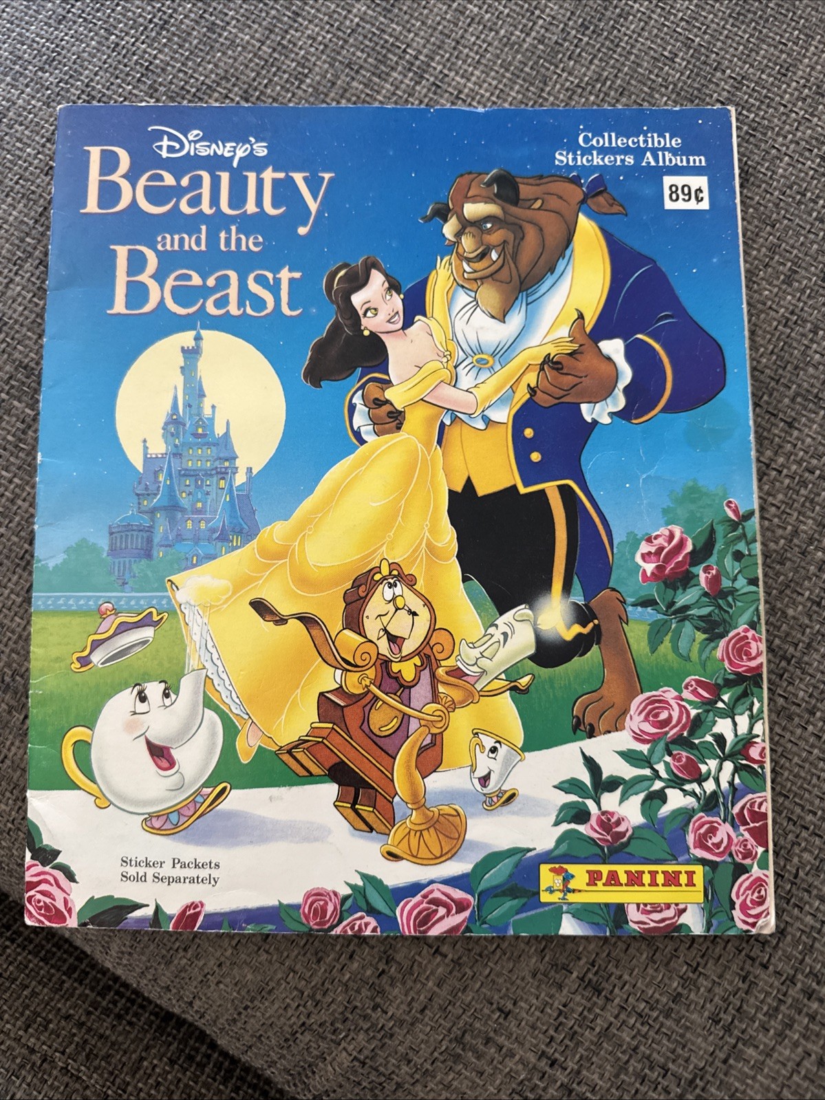 1991 Panini Disney Beauty and The Beast Sticker Album Complete Set 1991 Panini Disney Beauty and The Beast Sticker Album Complete Set