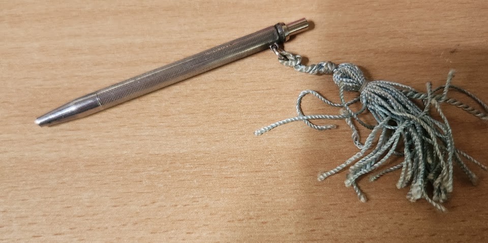 Sterling Silver Lady\'s Ballpoint Small Vintage Purse Pen Estate RARE Sterling Silver Lady\'s Ballpoint Small Vintage Purse Pen Estate RARE