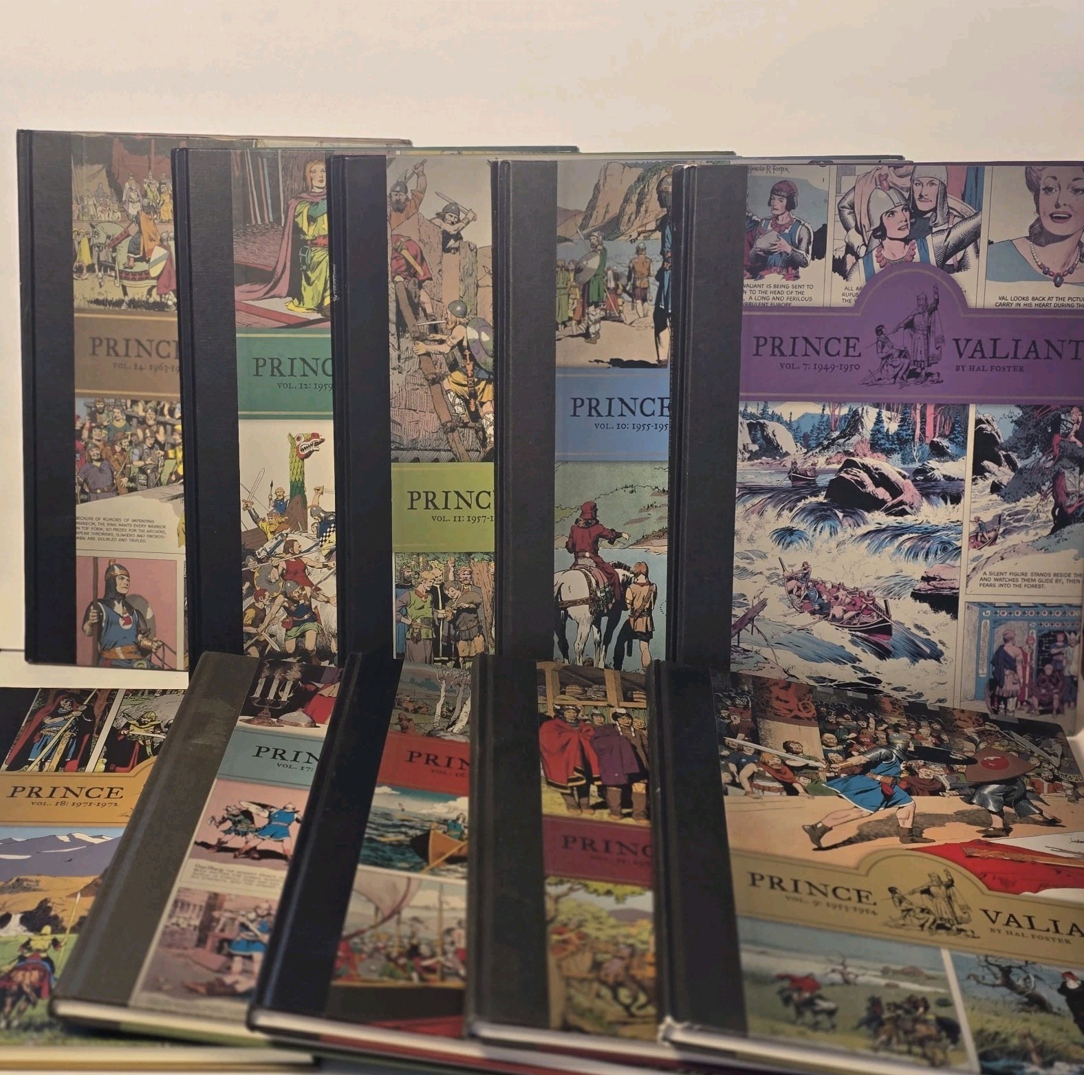 PRINCE VALIANT Volume 7-18 Hardcover Missing 8 & 13 Hal Foster Fantagraphics PRINCE VALIANT Volume 7-18 Hardcover Missing 8 & 13 Hal Foster Fantagraphics