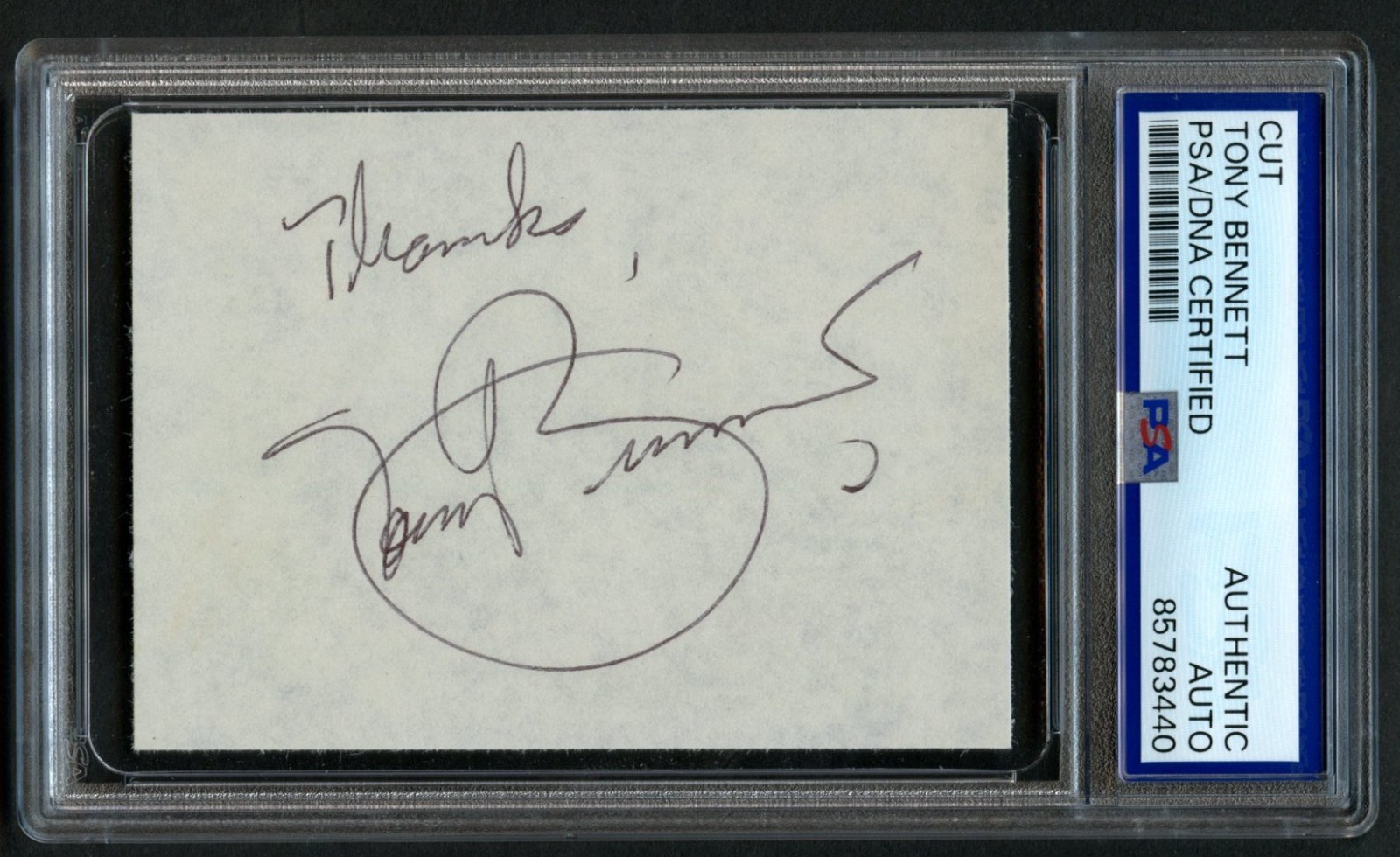 Tony Bennett d2023 signed autograph 2.5x3.5 cut Singer Pop & Jazz PSA Slabbed Tony Bennett d2023 signed autograph 2.5x3.5 cut Singer Pop & Jazz PSA Slabbed