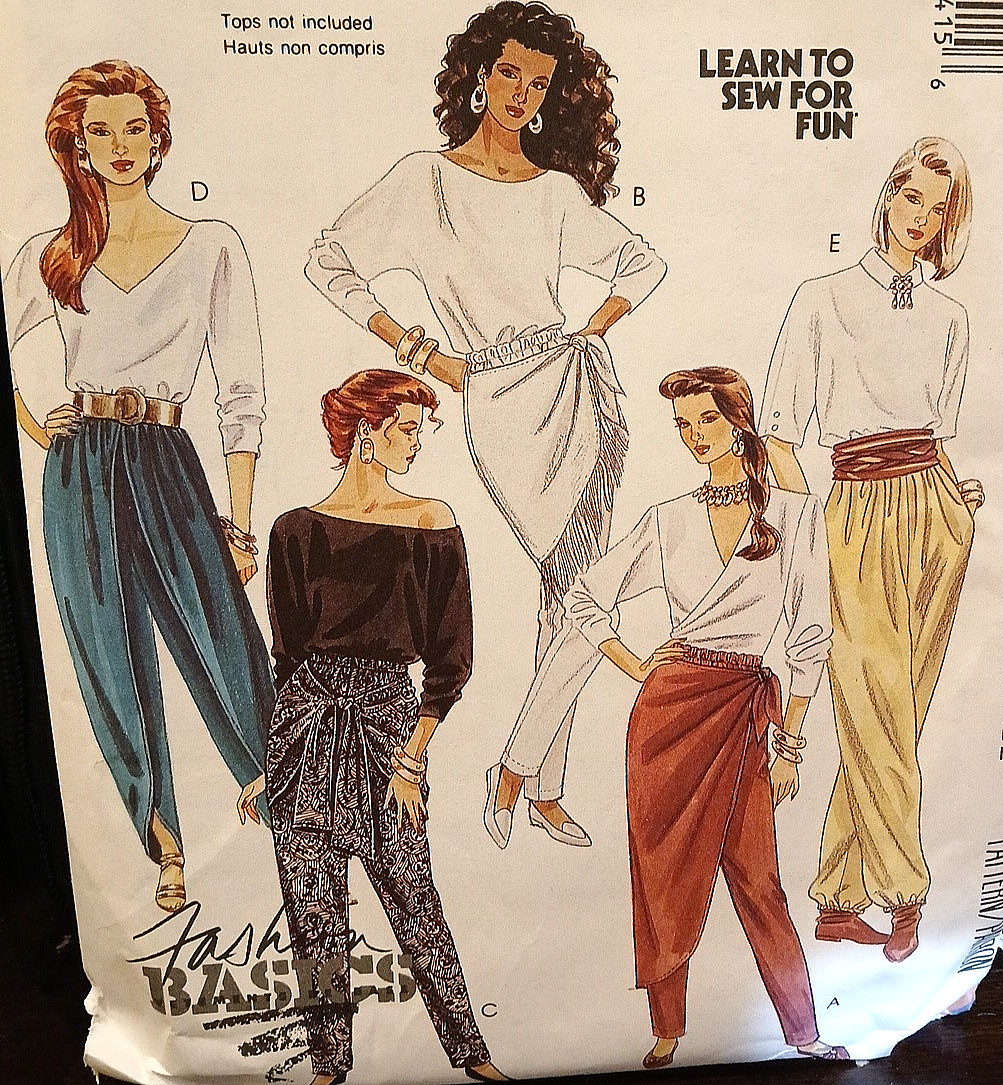 Vtg McCall’s 5141 Women’s Uncut Pants Pattern Size Extra Large 22 & 24