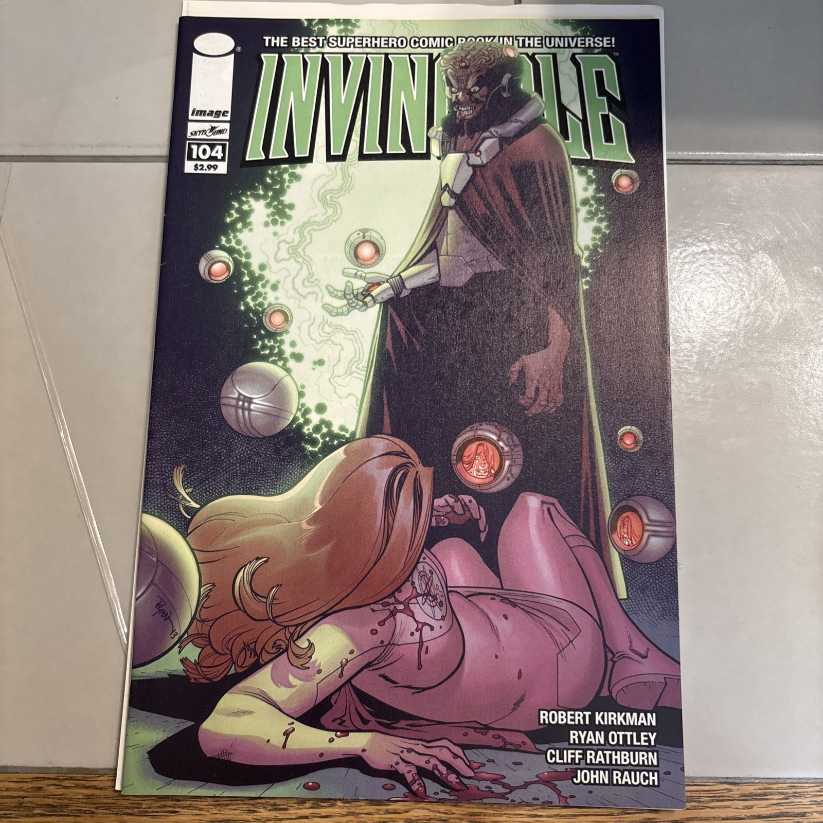 Invincible #104 Angstrom Levy Appearance Image 2013. Low grade