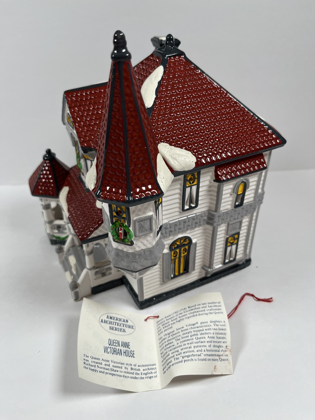 Department 56 Snow Village Queen Anne Victorian Christmas Lighted House Decor