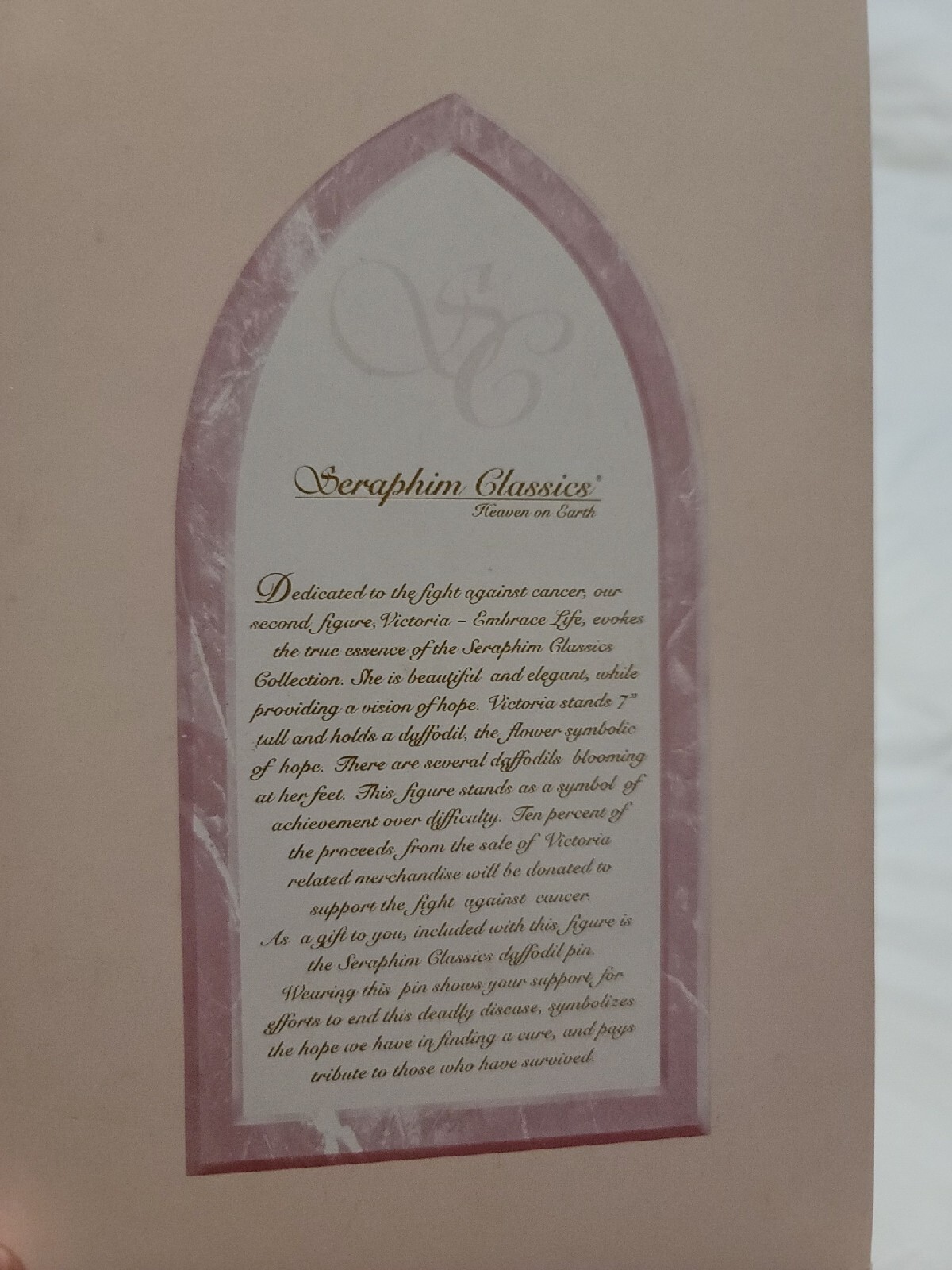 Victoria Embrace Life Seraphim Classics Heaven on Earth Item # 81664