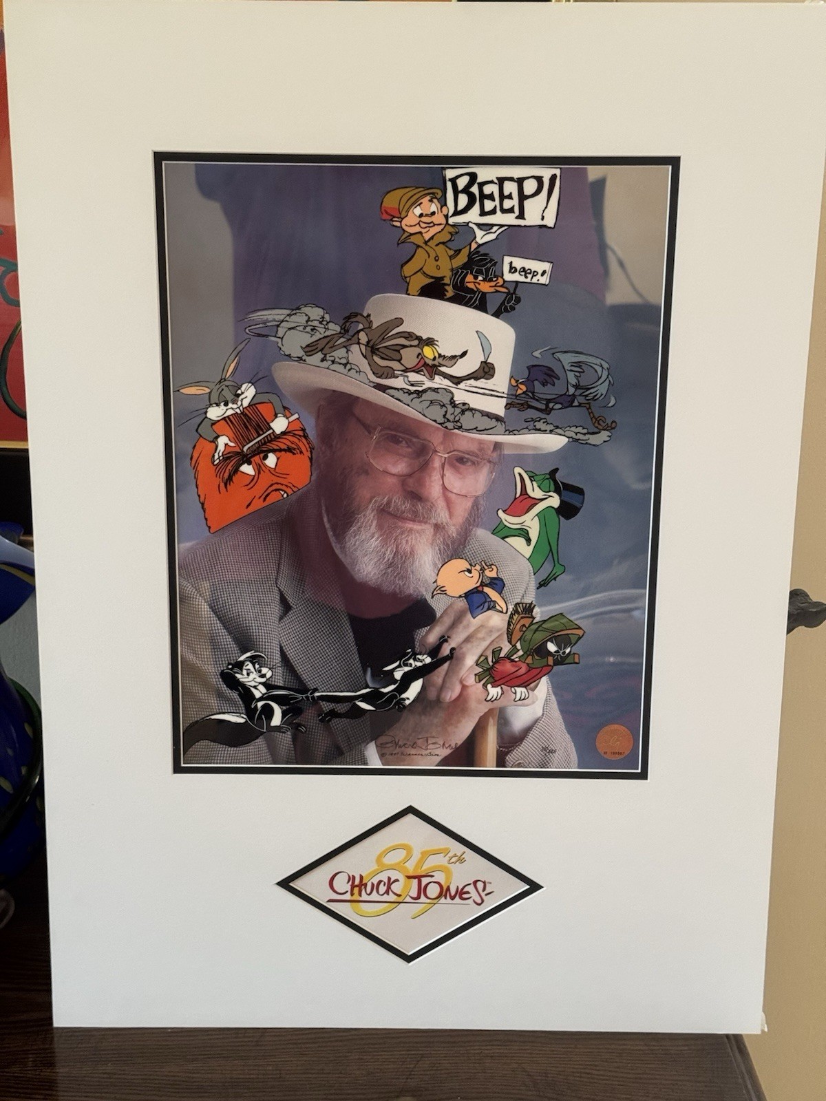 Chuck Jones-Limited Edition Signed Cel-In Character-with Special 85th Birthday Chuck Jones-Limited Edition Signed Cel-In Character-with Special 85th Birthday