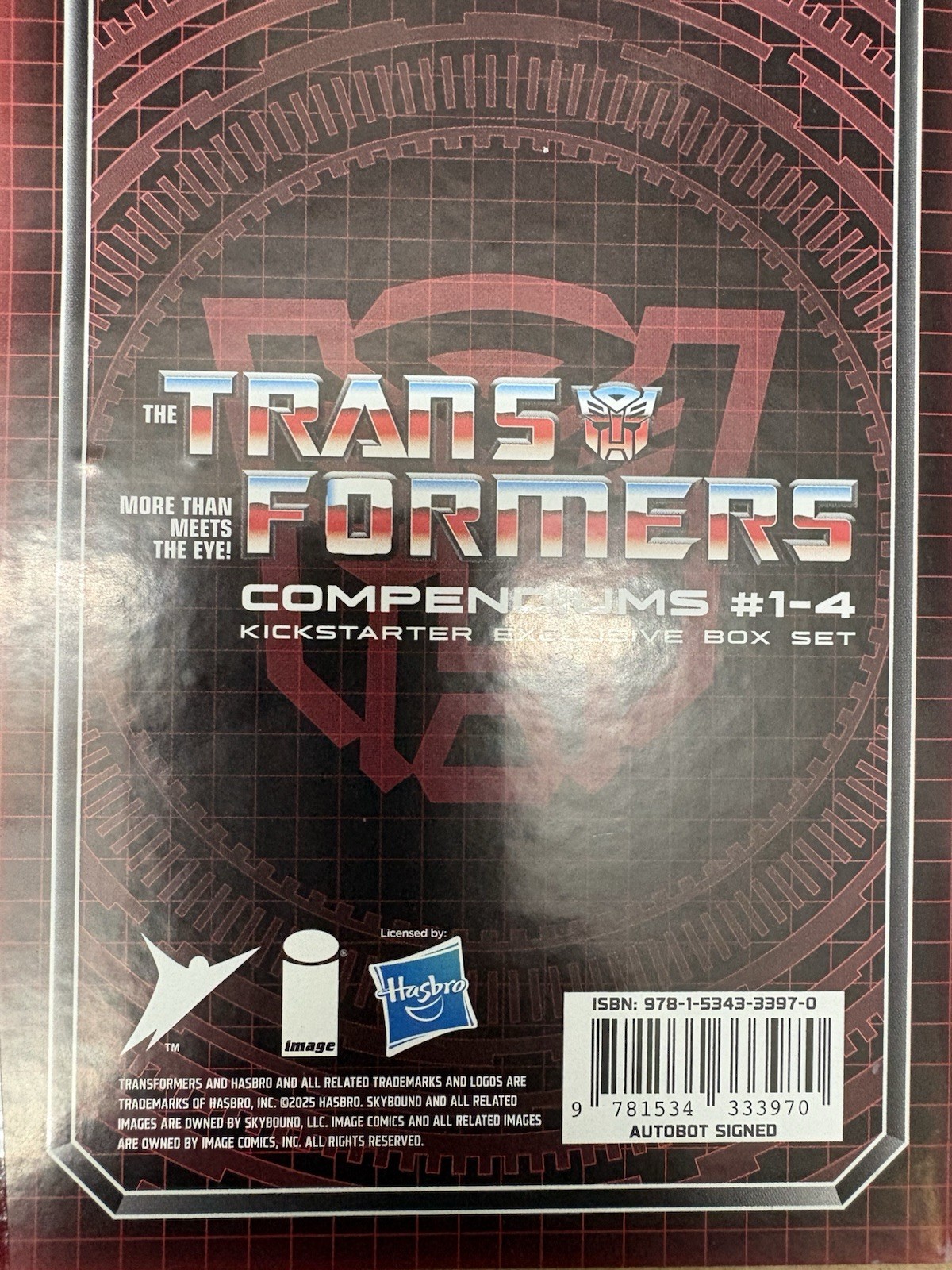 Transformers Kickstarter Compendium SIGNED Skybound TIL All Are One