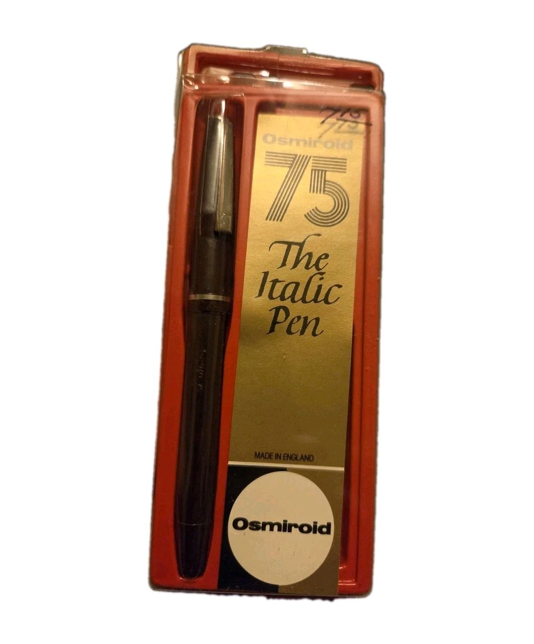 Vintage Osmiroid 75 The Italic Fountain Pen NOS/Open Box England Vintage Osmiroid 75 The Italic Fountain Pen NOS/Open Box England
