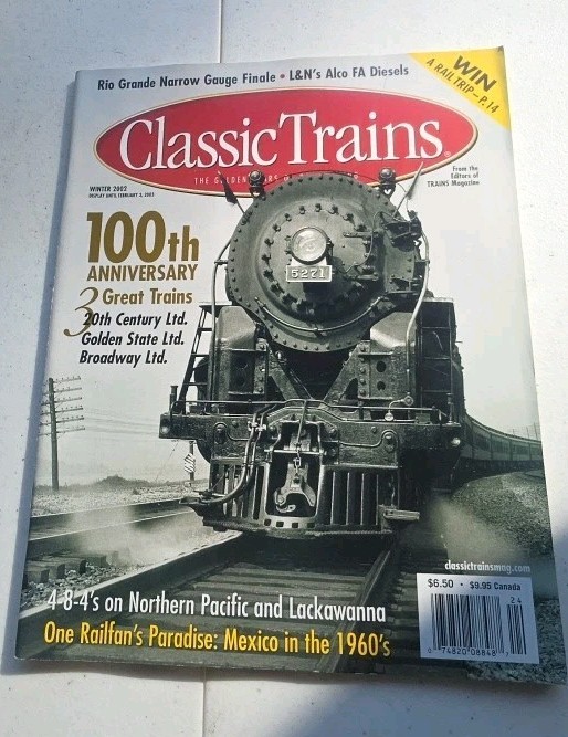 Classic Trains 100th Anniversary 3 Great Trains Rio Grande Narrow Winter 2002