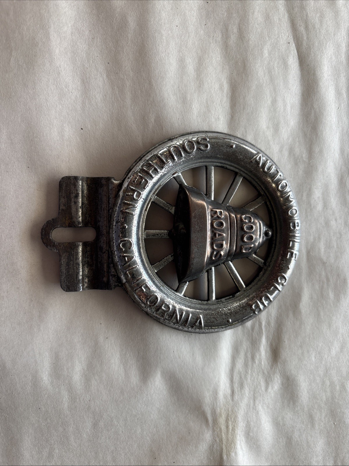 Original Automobile Club Of Southern California License Plate Topper Vintage Original Automobile Club Of Southern California License Plate Topper Vintage