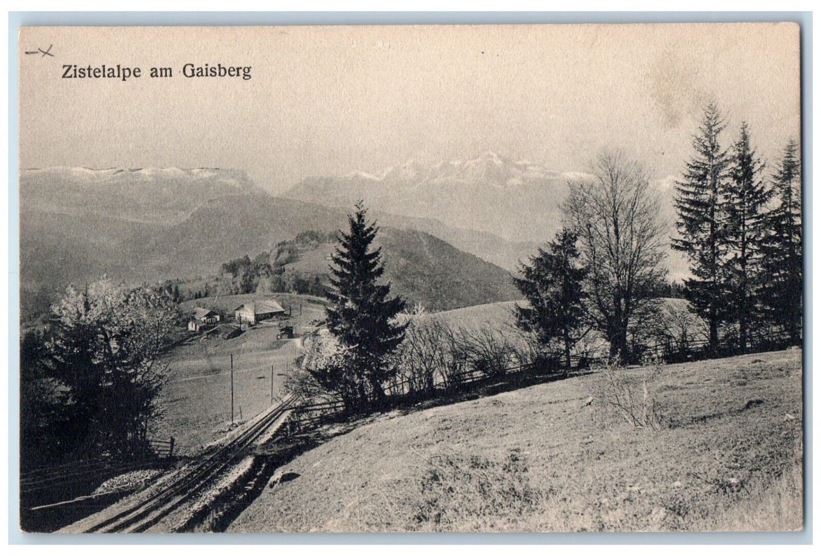 Salzburg Austria Postcard Zistelalpe am Gaisberg Railroad c1910 Unposted
