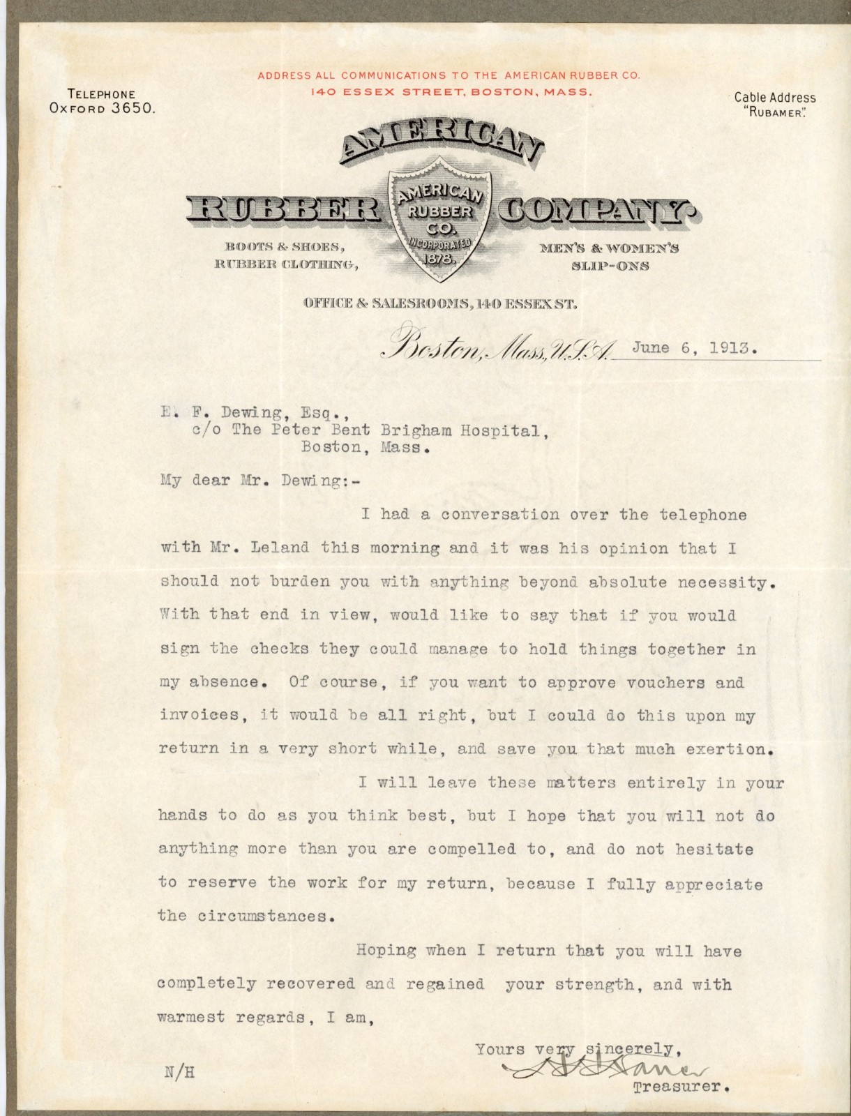 1908 & 1913 Rubber Industry Letters United States Rubber Co John C Walworth 1908 & 1913 Rubber Industry Letters United States Rubber Co John C Walworth