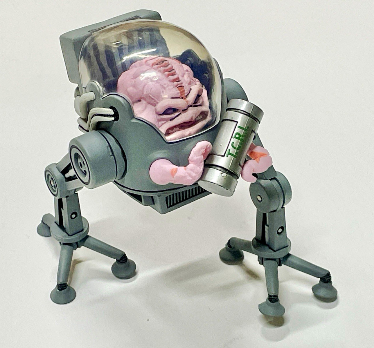 NECA TMNT teenage mutant ninja turtles Krang with bubble walker canister mutagen