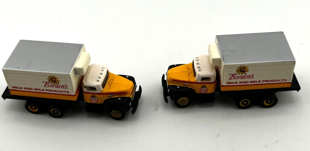 Mini Metals 50276 Borden's Milk Truck Set 1:160 N Scale Diecast IH R-190 Van