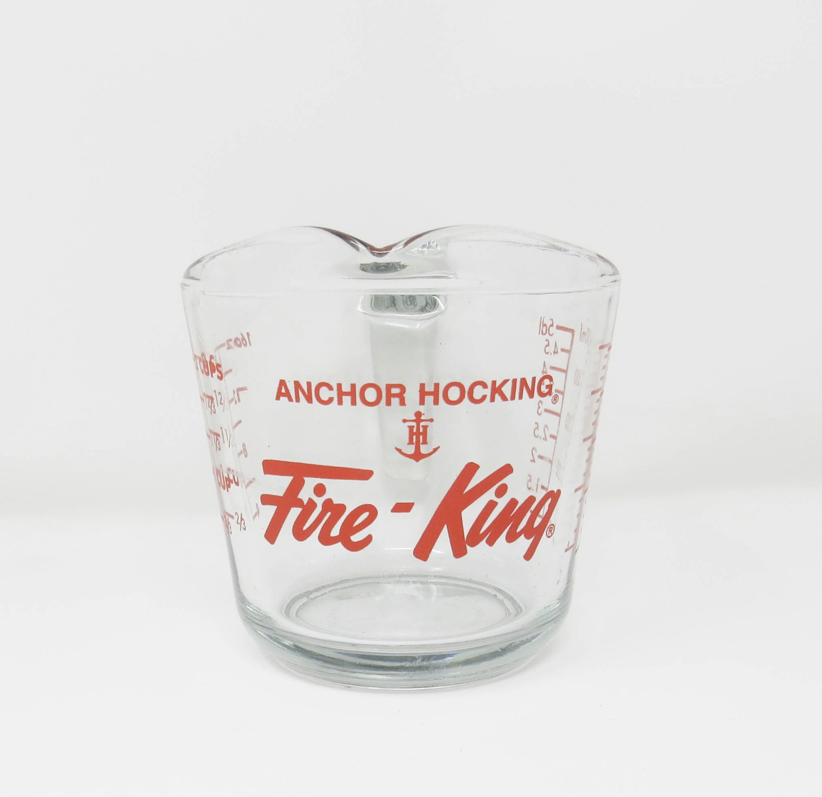 Vintage Anchor Hocking Fire King 2 Cups Measuring Cup 