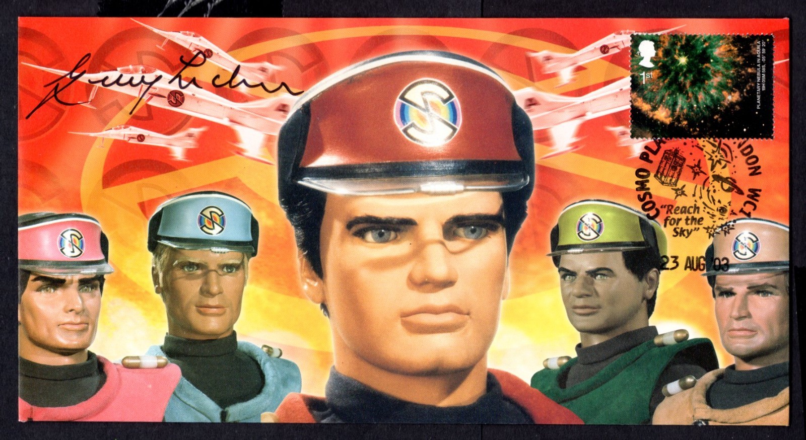 GB - 2003 Captain Scarlet Ltd Edition Cover - Signed by Creator Gerry Anderson