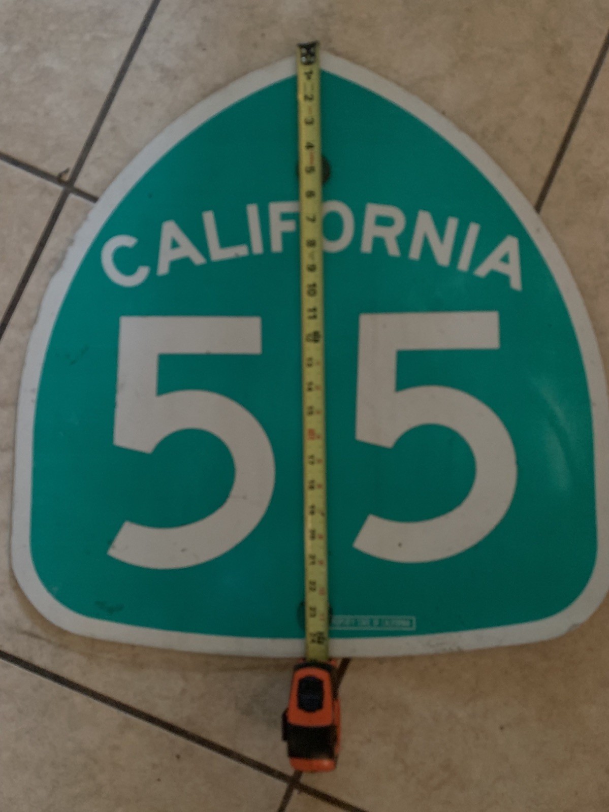 55 Vintage Retired California Freeway Sign 55 Vintage Retired California Freeway Sign
