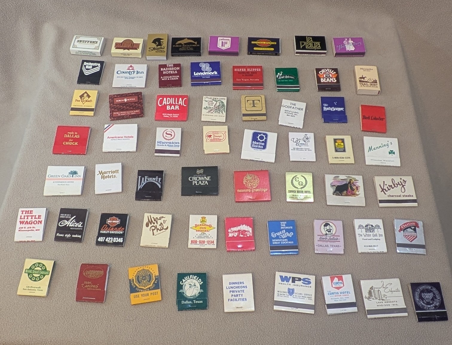 Vintage Lot of 50+ Matchbox & Matchbooks. All Unused / Unstruck. Good Condition. Vintage Lot of 50+ Matchbox & Matchbooks. All Unused / Unstruck. Good Condition.
