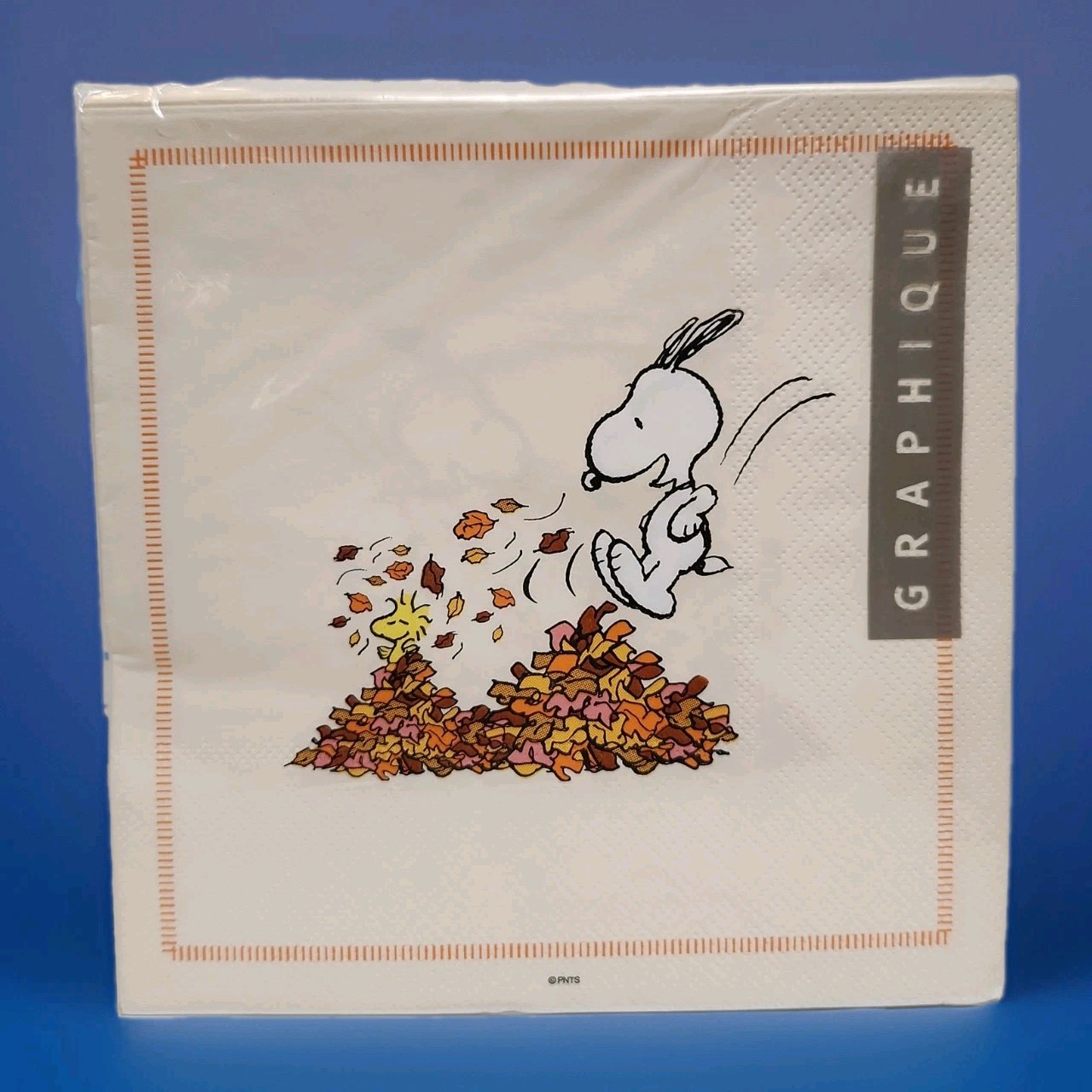 Peanuts Snoopy Fall Leaves Napkins By Graphique 40ct 13x13in 