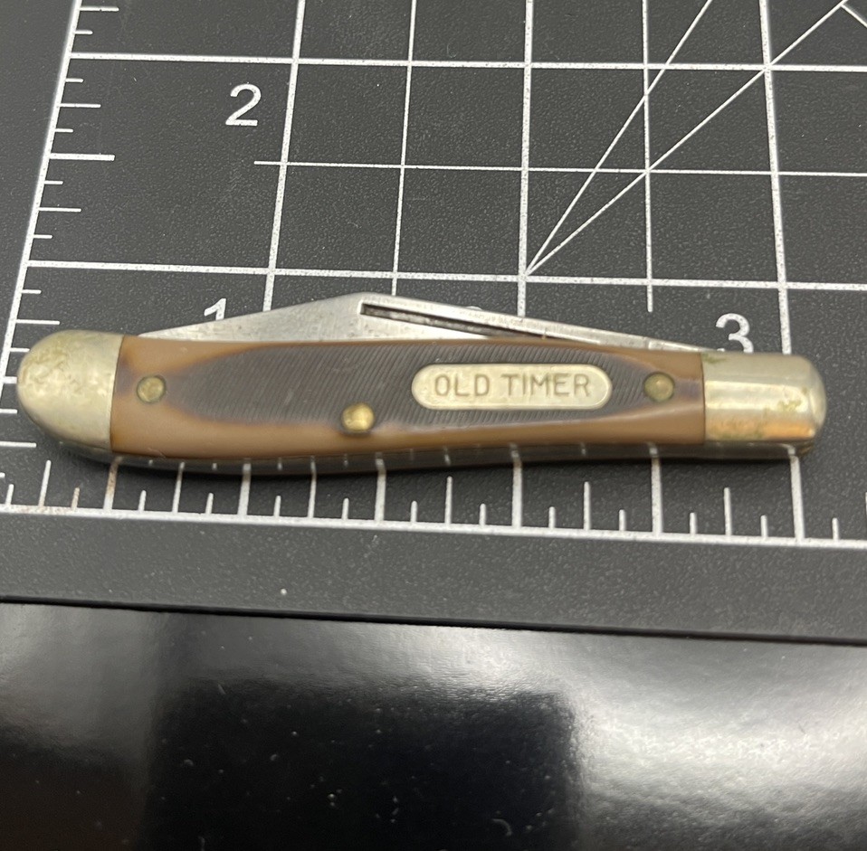 Vintage Schrade USA 12OT Old Timer Pal Pocket Knife Single Blade Brown Handle Vintage Schrade USA 12OT Old Timer Pal Pocket Knife Single Blade Brown Handle