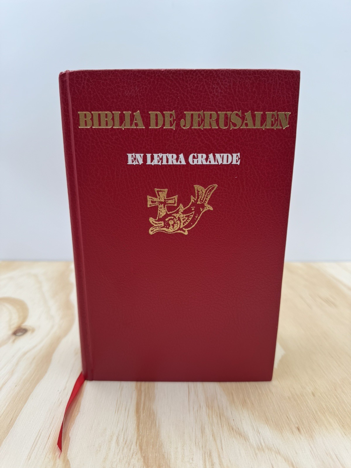 Biblia De Jerusalem Letra Grande Roja Bible Big Print In Spanish Catholic