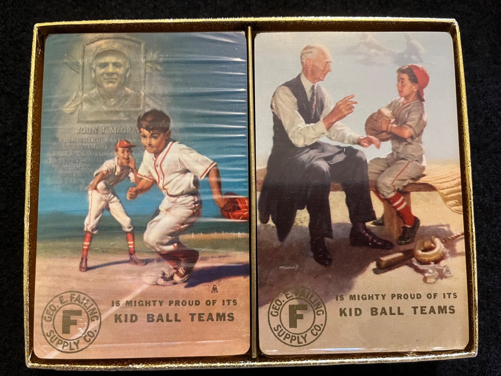 VINTAGE 1953 Brown & Bigelow Baseball Playing Cards - Double Deck SEALED Geo E F VINTAGE 1953 Brown & Bigelow Baseball Playing Cards - Double Deck SEALED Geo E F