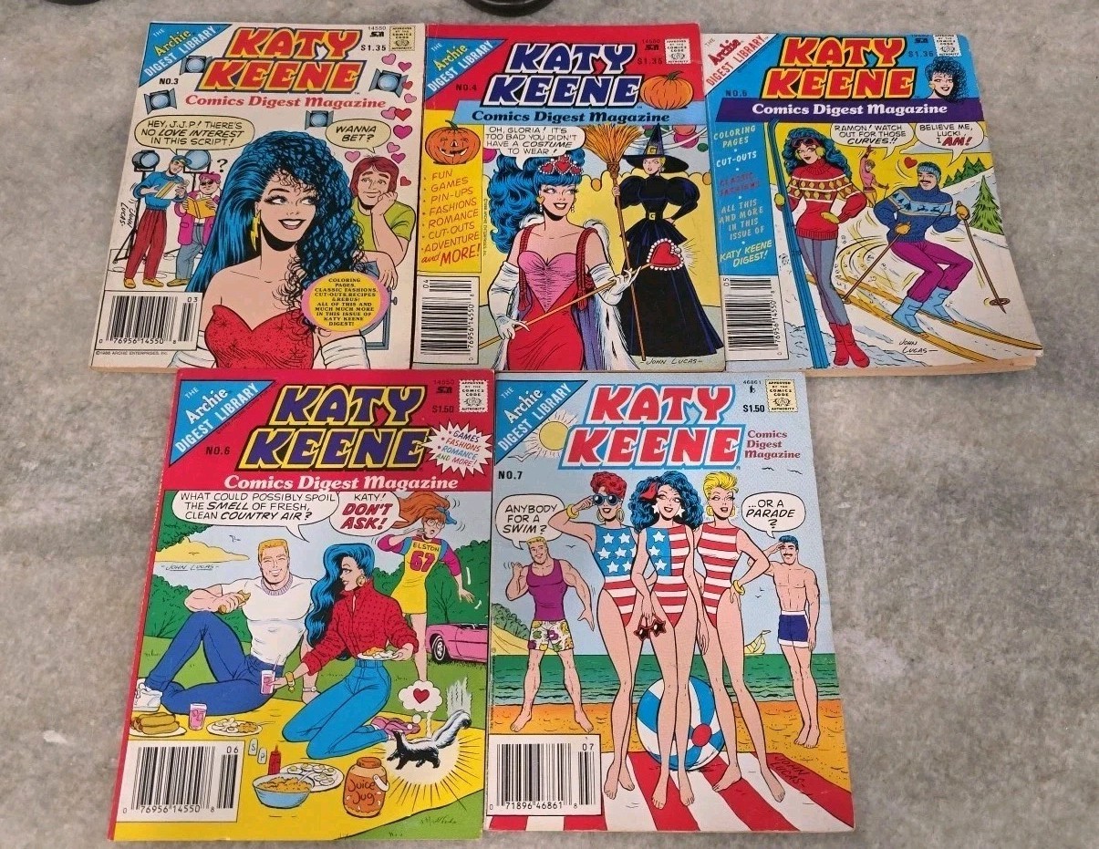 5X LOT OF ARCHIE KATY KEENE # 3 4 5 6 7 5X LOT OF ARCHIE KATY KEENE # 3 4 5 6 7