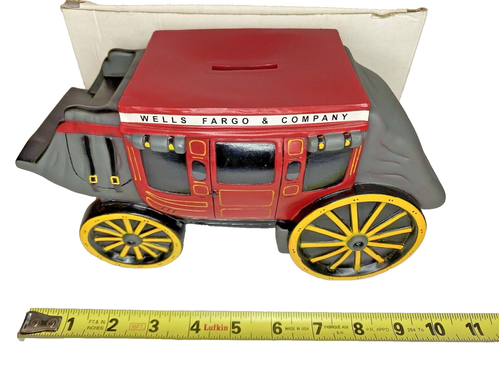 Wells Fargo Stage Coach Large Coin Bank 10\