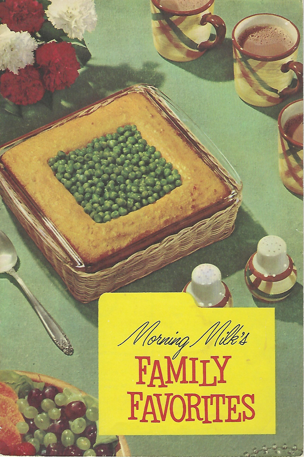 Morning Milk\'s Family Favorites 1954 Advertising Cookbook  Color Illustrations