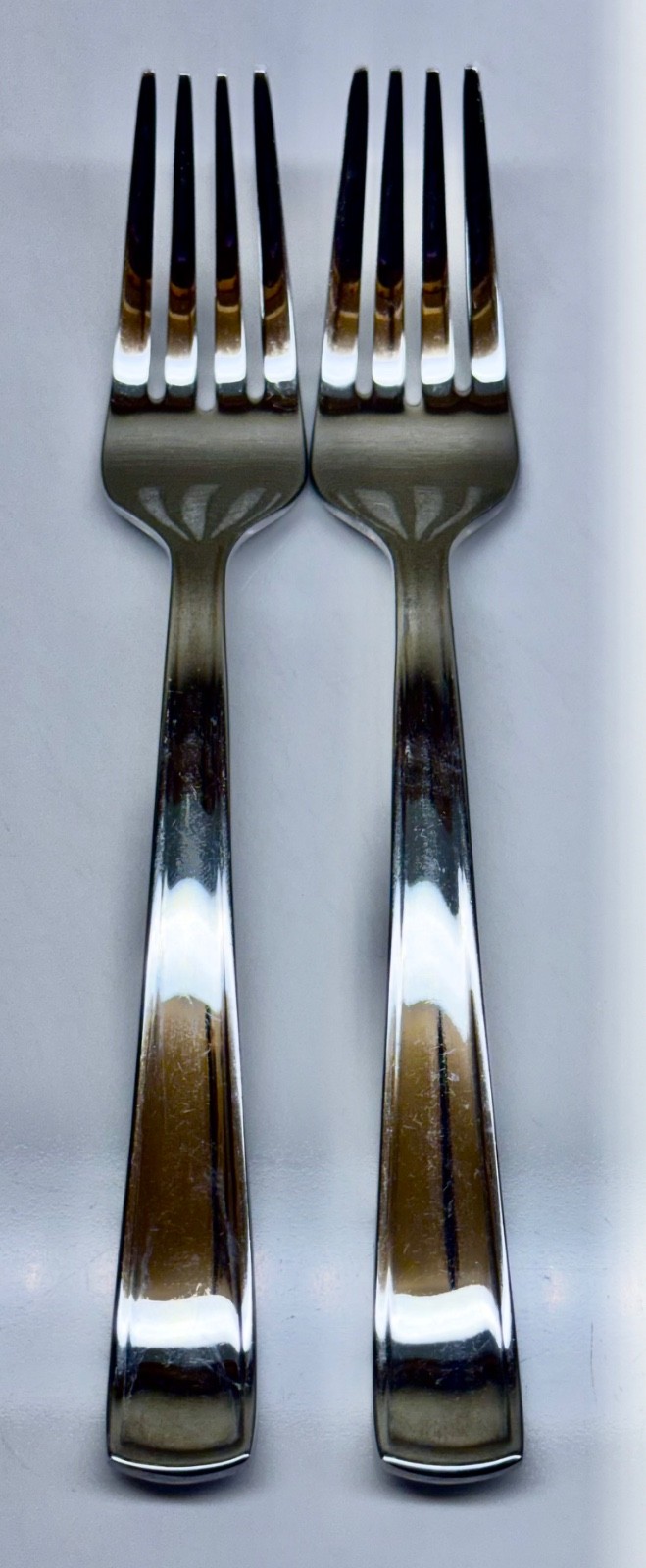 SILVERWARE  WILLIAMS SONOMA ~ MONACO ~ LOT OF  2 SALAD FORK s 7\