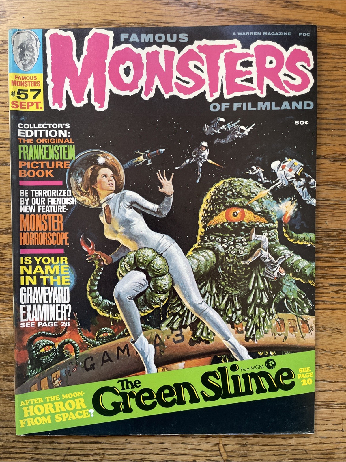FAMOUS MONSTERS OF FILMLAND - ISSUE #57 - BAGGED & BOARDED - FINE+ FAMOUS MONSTERS OF FILMLAND - ISSUE #57 - BAGGED & BOARDED - FINE+