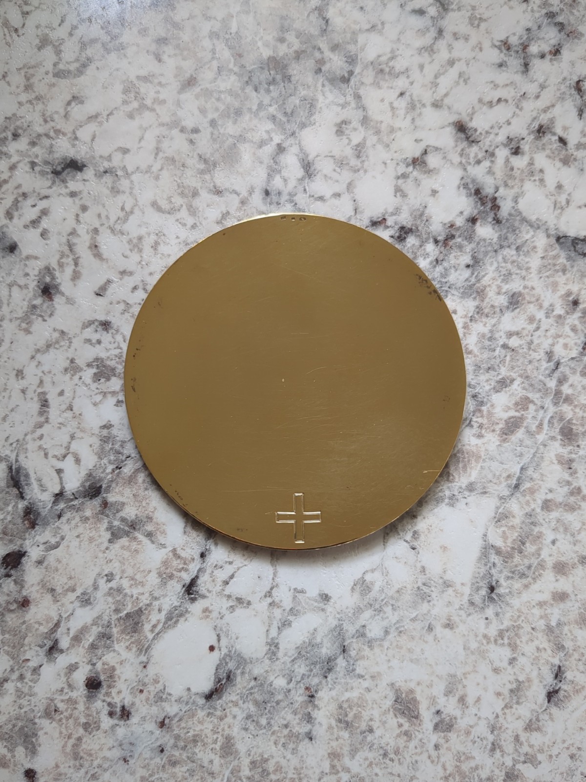 Vtg Czestochowa CO. 800 Fine Silver Disk Communion Paten 4.25