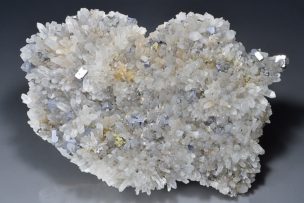 Bulgarian mineral specimen - Quartz, Galena, Chalcopyrite, Sphalerite