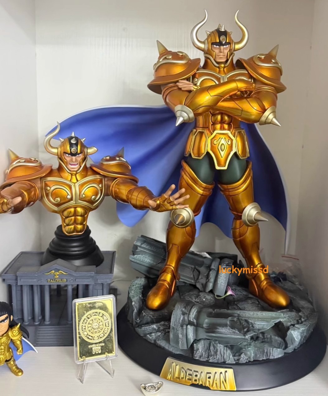 1/6 Saint Seiya FOC Gold Aldebara EX Ver Statue GK Resin Figure Recast Collect 1/6 Saint Seiya FOC Gold Aldebara EX Ver Statue GK Resin Figure Recast Collect