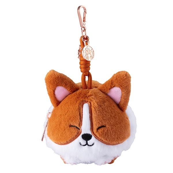 Starbucks Taiwan cherry blossom season 2026 coin purse- corgi/ gray cat Starbucks Taiwan cherry blossom season 2026 coin purse- corgi/ gray cat