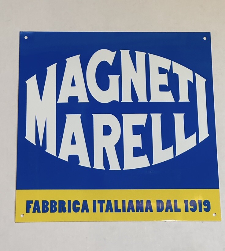 Italian parts, lancia, Alfa Romeo, Mopar metal RED sign Italian parts, lancia, Alfa Romeo, Mopar metal RED sign