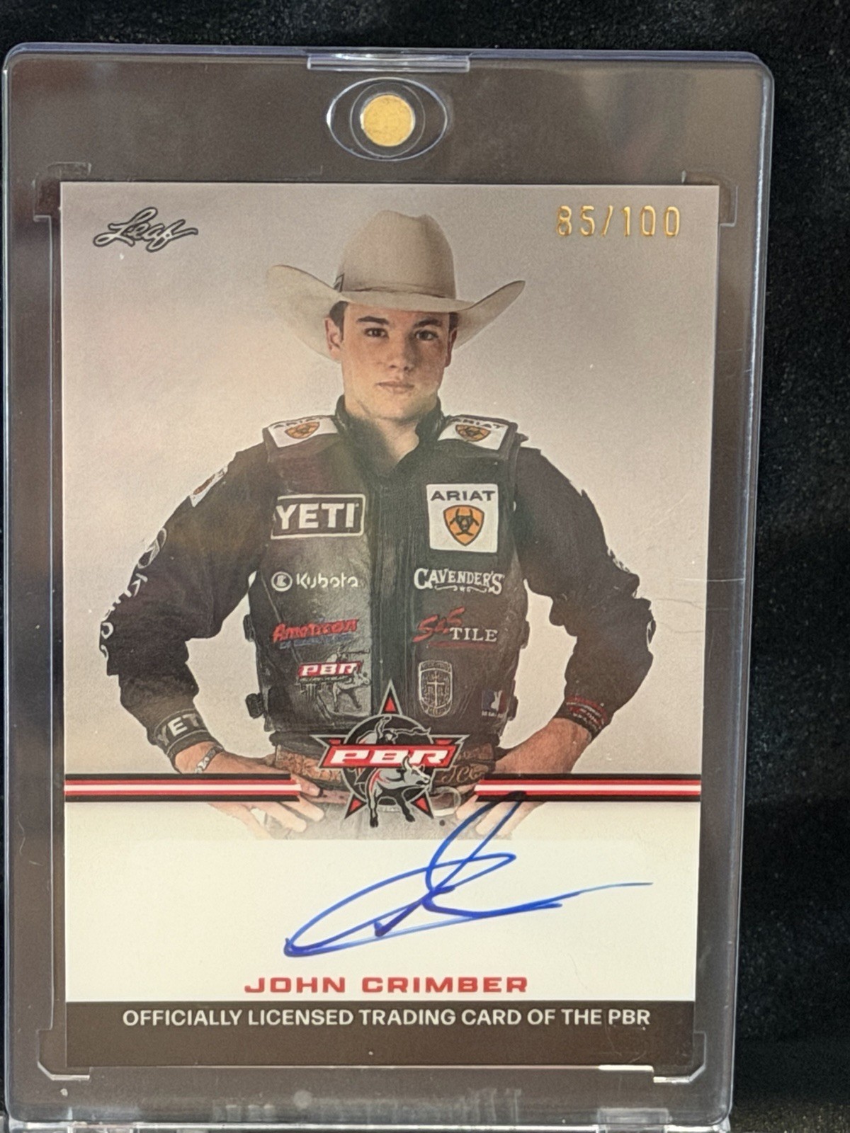 Leaf 2024 PBR John Crimber DNA-JC1 Autograph Insert Serial Numbered /100