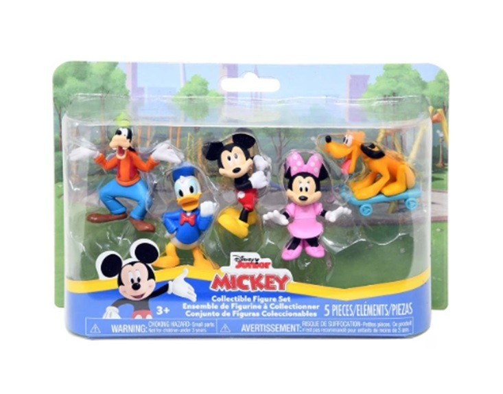 Disney Mickey Mouse 5-Pack Figures: Mickey, Minnie, Goofy, Donald & Pluto - New Disney Mickey Mouse 5-Pack Figures: Mickey, Minnie, Goofy, Donald & Pluto - New