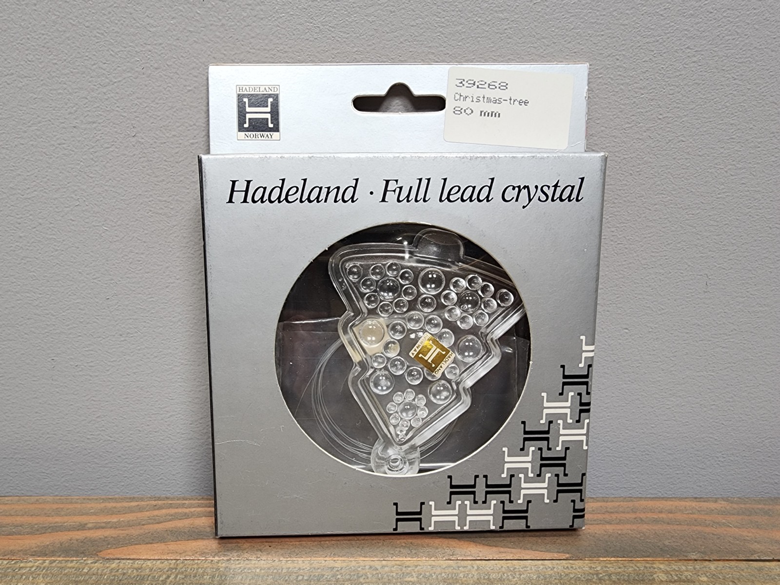 Hadeland Full Lead Crystal Norway In Box Christmas Tree 39268 Hadeland Full Lead Crystal Norway In Box Christmas Tree 39268