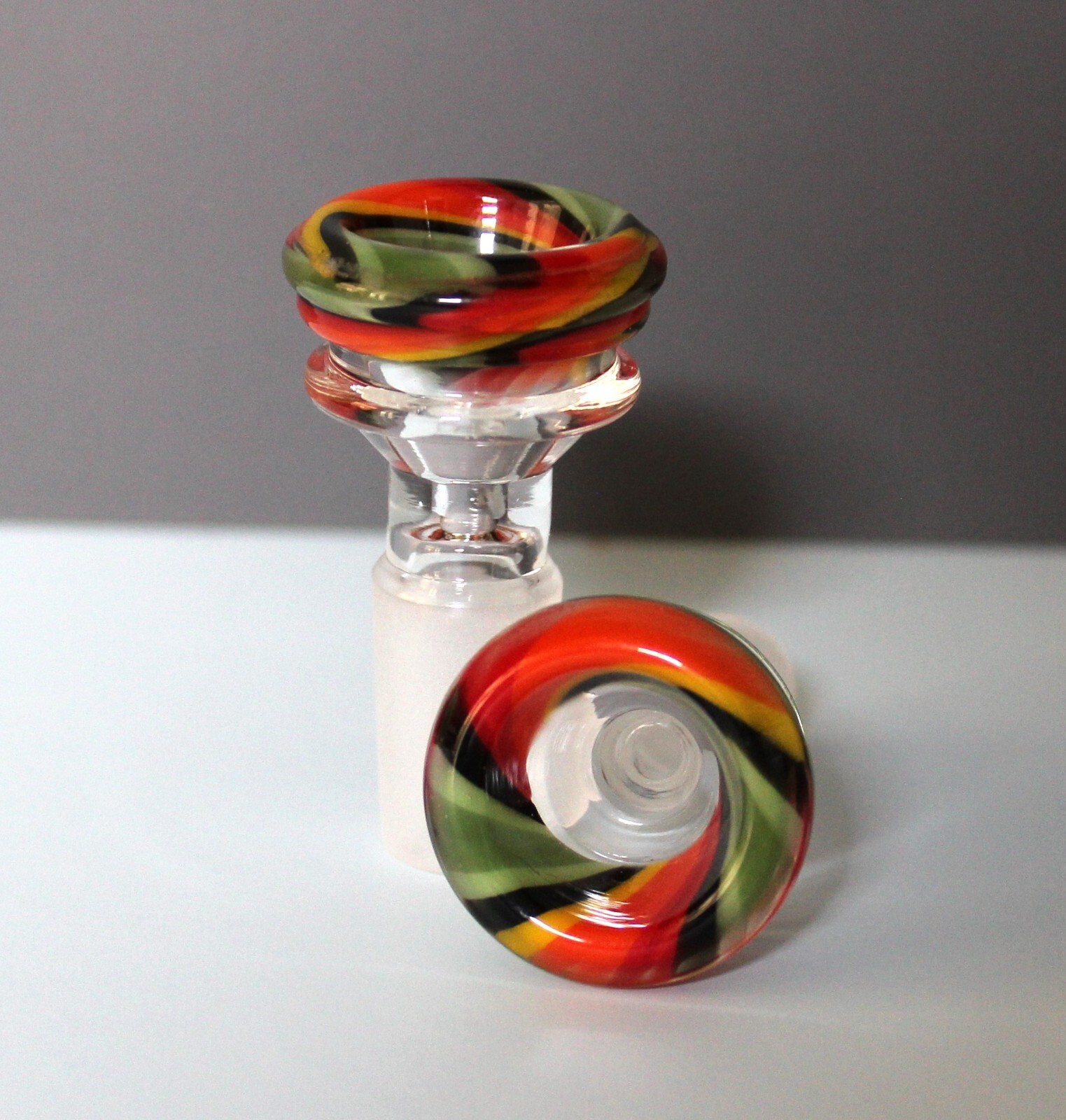 14mm JUST ENOUGH TROPICAL Tobacco Slide Bowl SMALL BOWL THICK 14 mm male